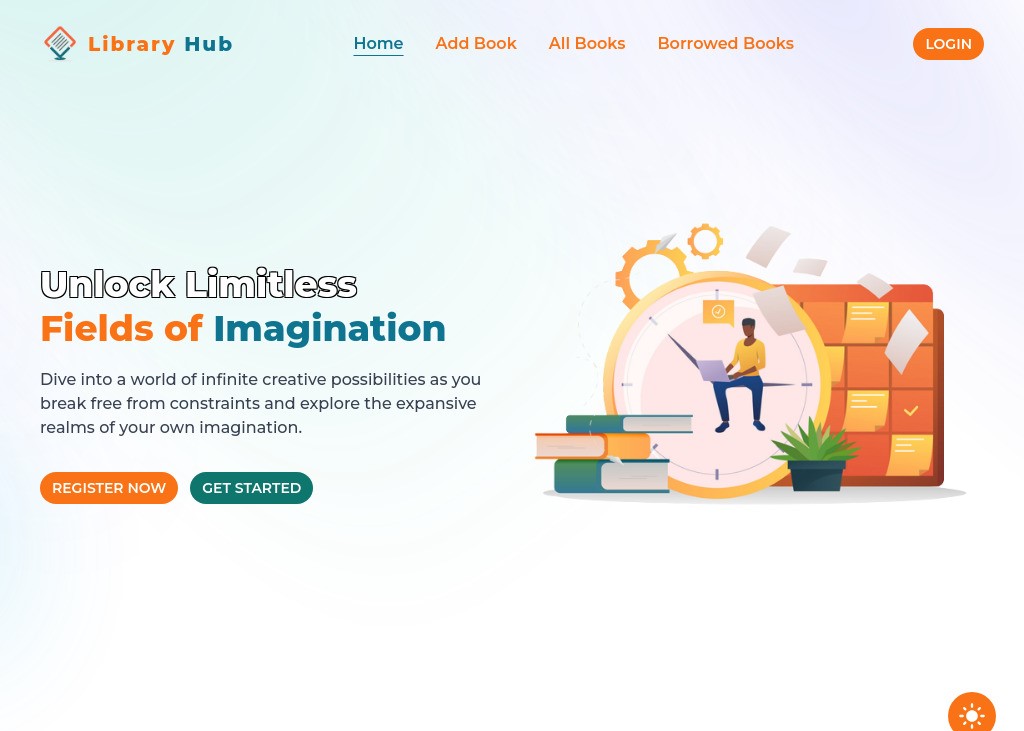 Library Hub project preview